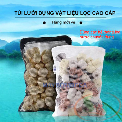 Sứ Lọc Hồ Cá túi 1KG và 1 túi đựng vật liệu lọc bể cá SIZE TO 37 x 29cm
