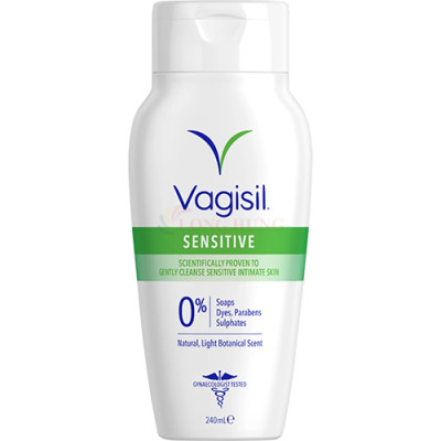 Dung dịch vệ sinh phụ nữ Vagisil Sensitive Daily Intimate Wash (240ml) - Hàng chính hãng
