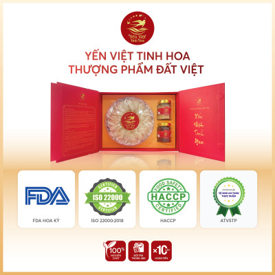 Tổ yến Tinh chế thượng hạng 100 gram Yến Việt Tinh Hoa - Hàng chính hãng