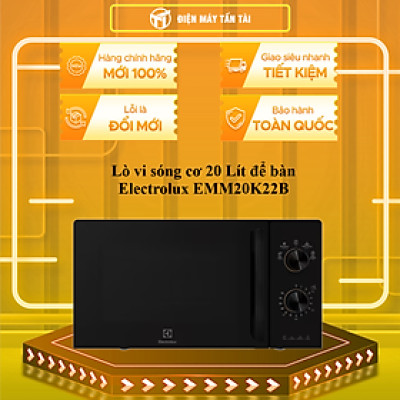 Lò vi sóng cơ 20L Electrolux EMM20K22B - Hàng chính hãng (Chỉ giao HCM)