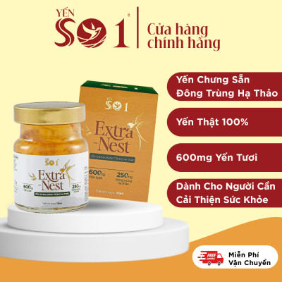 [Set 6 Lọ Yến 70ml ] Yến Số 1 Chưng Sẵn Đông Trùng Hạ Thảo, Yến tươi, Yến thật 100%