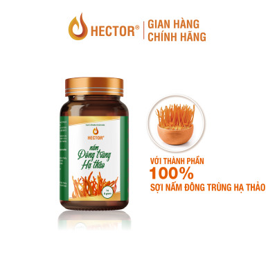 Hộp Nấm Đông Trùng Hạ Thảo HECTOR Sấy Thăng Hoa tăng cường đề kháng 5gram