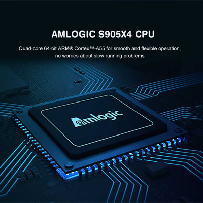 Android tivi box MAGICSEE N5 MAX X4 Ram 4G Android 11, S905X4, wifi 2 băng tần, bluetooth cài sẵn phim HD, truyền hình cáp miễn phí vĩnh viễn - Hàng nhập khẩu