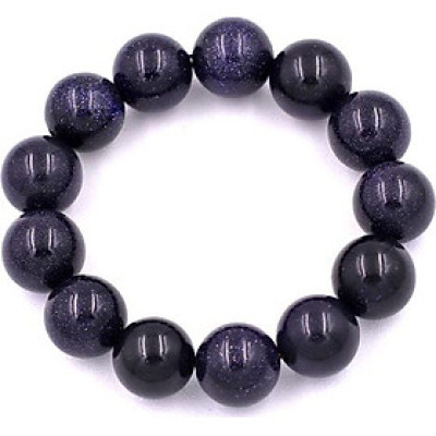 Vòng tay chuỗi hạt Đá Lam Sa 16 ly 13 hạt - hợp mệnh Thủy, mệnh Mộc - Vòng size lớn