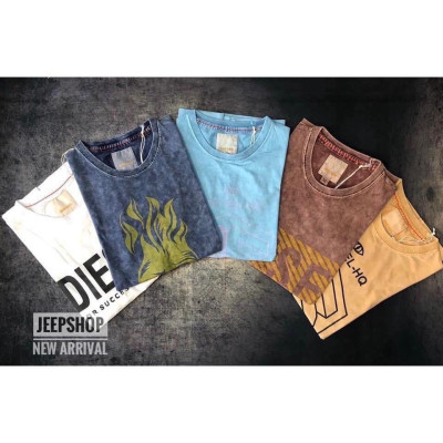 Áo thun wash bụi_phong cách retro