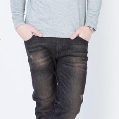 Áo Thun Dài Tay Nam Màu Xám ALIGRO ALGAPD002