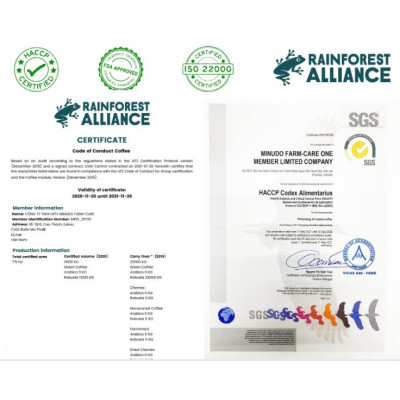 Hộp giấy 10 gói*3g/gói_Cà phê AEROCO hòa tan sấy lạnh thăng hoa Robusta