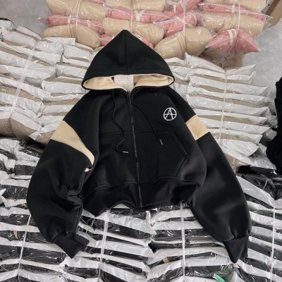 Áo khoác nỉ nỉ dệt dày túi trong xitin ngộ nghĩnh-A2123