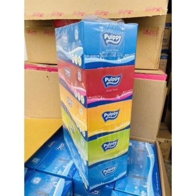 Khăn Giấy Hộp Giấy Rút Pulppy 2 Lớp Mềm Mịn Siêu Dai 180 Tờ 2 Lớp