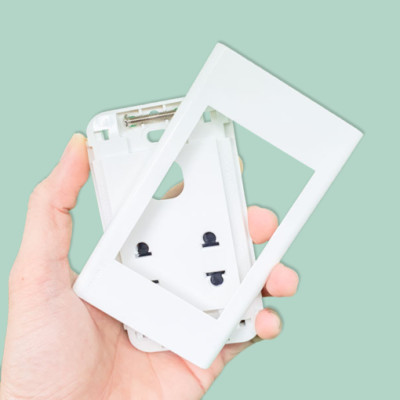 Ổ cắm đôi 2 chấu + 1 module hạt tròn Sino Vanlock S18U2X