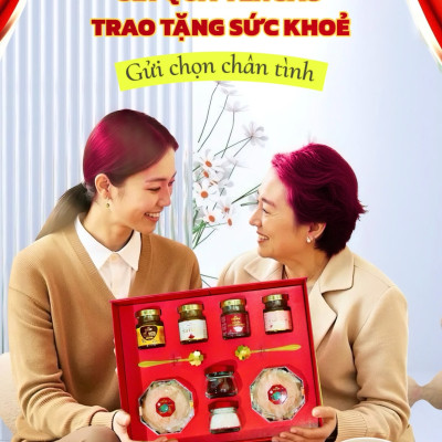 SET QUÀ YẾN SÀO CAO CẤP  - 4 TRONG 1 - YẾN THIÊN NHIÊN KHÁNH HÒA - ĐỆ NHẤT YẾN ĐẢO
