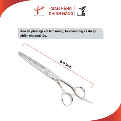 Kéo tỉa tóc VLS T3520 quai offset vênh đỡ ngón cố định