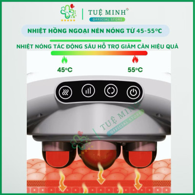 Đai Massage Bụng Hỗ Trợ tan Mỡ Bụng, Xoa Bóp Cùng Lúc Làm Nóng, Mát Xa Cổ Vai Lưng Đùi  Megou TY-308 BH 1 Năm