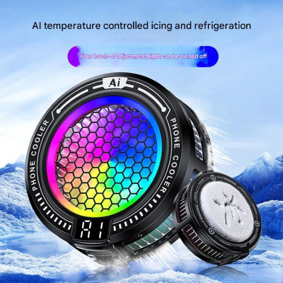 Tản nhiệt sò lạnh thông minh Led RGB TL10 Ai Gaming siêu mát cho điện thoại hàng nhập khẩu