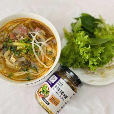 Xốt Bún Bò Huế HiXOT hũ 220gram, gia vị hoàn chỉnh, không cần nêm nếm