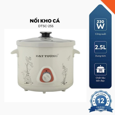 Nồi Kho Đa Năng Sứ Đạt Tường DTSC-2.5S 2,5L - Hàng Chính Hãng