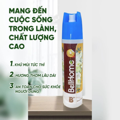 Xịt Thơm Phòng Bell Home Hương Phu Thê Xanh