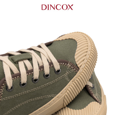 Giày Sục Đạp Gót Mules Vải Sneaker Unisex Tăng Chiều Cao 4cm DINCOX E10 Matcha
