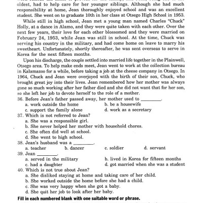 Bài Tập Trắc Nghiệm Tiếng Anh 12 (Không Đáp Án)