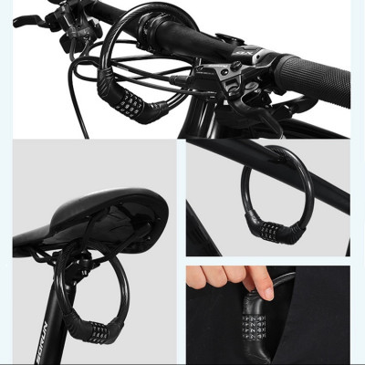 Khóa Xe Đạp Thể Thao Với Mật Mã 4 Số Chống Trộm, Khóa Số Chắc Chắn, An Toàn