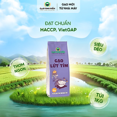 Gạo Lứt Tím Vinh Hiển 1KG - Siêu dẻo, dinh dưỡng