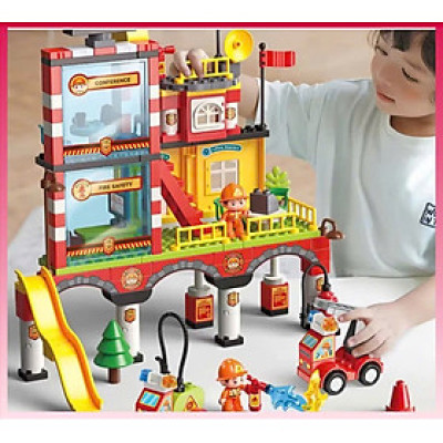 FEELO - 42002 - Lắp Ráp Trạm Cứu Hỏa Cao Tầng (173 Chi Tiết)