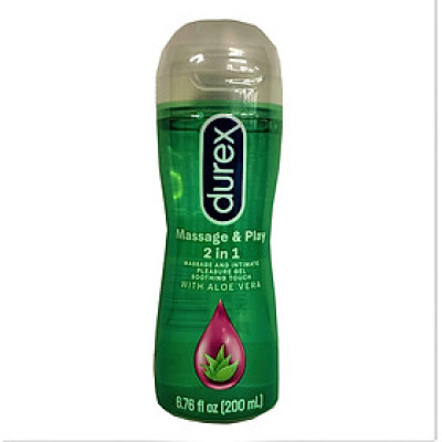 Gel Gốc Nước Durex Play Massage 2 In 1 (200ml) - Mùi Lô Hội - Nhập Khẩu Thái Lan