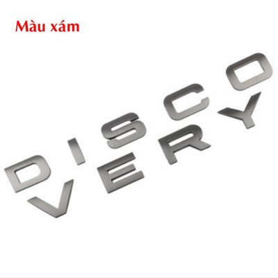 Chữ DISCOVERY 3D nổi dán trang trí xe Ô tô