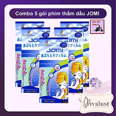 COMBO 10 GÓI phim thấm dầu da mặt JOMI Oil Remover Film giúp kiềm dầu thông thoáng làn da gói 70 tờ - Vivalust