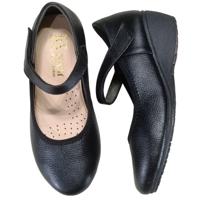 Giày Nữ Búp Bê Đế Xuồng HA NAM Da Bò Thật Thời Trang Cao Cấp 5cm GBBN2059