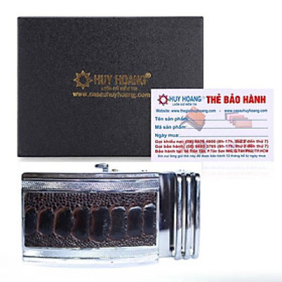 HT9410 - Đầu khóa da đà điểu Huy Hoàng 4 phân đầu trắng màu nâu đất