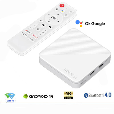 Android Tivi box H96 Max điều khiển bằng giọng nói tiếng Việt có bluetooth , wifi 2 băng tần 2.4G và 5G cài sẵn bộ ứng dụng giải trí truyền hình cáp ,Phim HD miễn phí vĩnh viễn RAM 2GB ROM 8GB- Hàng Nhập Khẩu