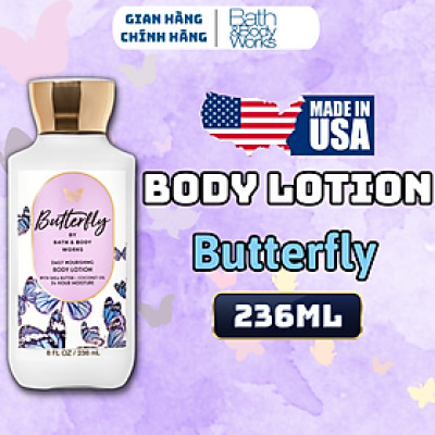 Body Mist Bath And Body Works Nam Nữ Chính Hãng Butterfly, Xịt Thơm Body Toàn Thân Hương Nước Hoa 236ml