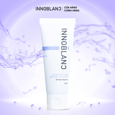 Kem Chống Nắng Vật Lý – Hóa Học Kết Hợp, Dưỡng Ẩm & Chống Oxy Hóa | Innoblanc – Guaiazulene Dual Shielding Sunscreen 60g |