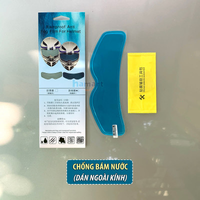 Miếng Dán Chống Nước Mũ Bảo Hiểm Hamart Decal Dán Kính Nón Bảo Hiểm Trùm Đầu Biker Motor Chống Bám Nước