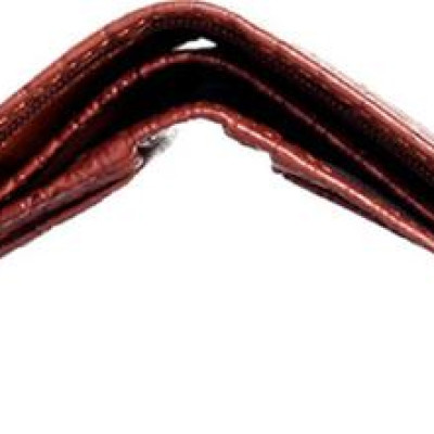 Ví Nam Vân Cá Sấu Kiểu Đứng Huy Hoàng HT2121 (12.5 x 10 cm) - Nâu