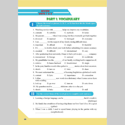 Bài Tập Bổ Trợ Toàn Diện Tiếng Anh 9 - Người Bạn Đồng Hành Của Các Học Sinh