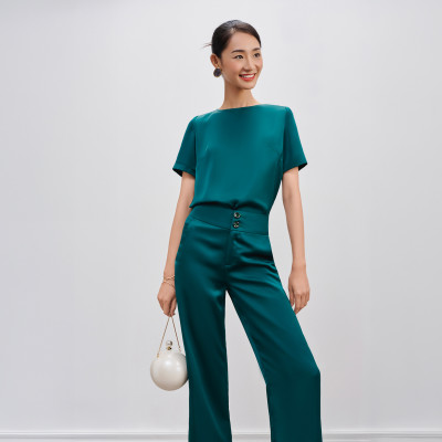 Quần Ống Suông Cúc Phương PAN066 thời trang thiết kế Hity