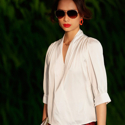 Áo Đắp Vạt Indy TOP190 Thời trang thiết kế Hity