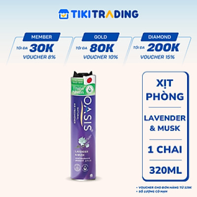 Nước thơm xịt phòng OASIS Natural (nhiều lựa chọn hương)