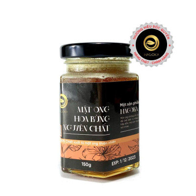 Mật ong hoa rừng nguyên chất loại 150g (lọ thủy tinh)