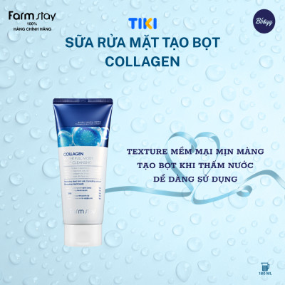 Sữa Rửa Mặt Tạo Bọt Collagen _ Collagen Water Full Moist Deep Cleansing Foam