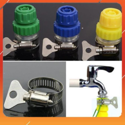 Bộ dây vòi xịt nước rửa xe, tưới cây ,tăng áp 3 lần,loại 3m, 5m 206236 đầu đồng,đai,nối nhựa vàng+  móc khoá