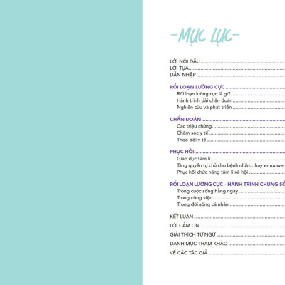 Sách - Rối Loạn Lưỡng Cực - Hành Trình Dài Chung Sống - Trò Chuyện Về Sức Khoẻ Tâm Thần - Từ Chẩn Đoán Đến Cuộc Sống Hằng Ngày