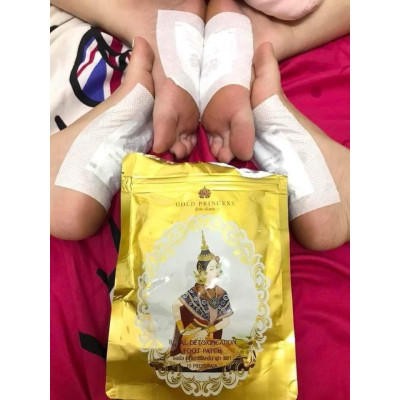 Miếng dán thải độc chân Dusitra Gold Princess Thái Lan 10 miếng