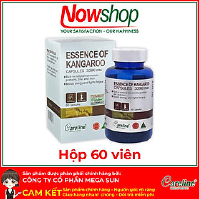 Essence of Kangaroo Careline Úc Hộp 60 viên tăng cường sinh lý nam, tăng testosterone tự nhiên