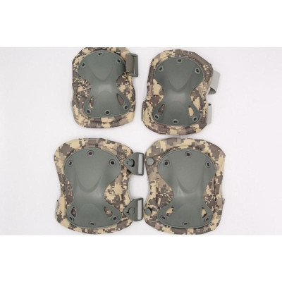 Đệm_giáp bảo vệ khuỷ tay_đầu gối airsoft_súng sơn_chiến thuật