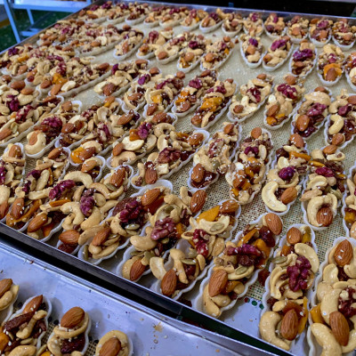 Bánh thuyền hạt dinh dưỡng MộcLan loại Vip mix các loại hạt hỗ trợ giảm cân ăn kiêng - 250g, 500g