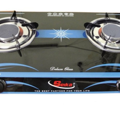 Tặng nước rửa chén Chie! 1.5L khi mua Bếp gas đôi mặt kính (sen hồng ngoại) SKB 217 - hàng chính hãng