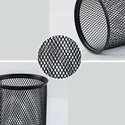 WZ5922	Cắm bút sắt tròn Đen Guangbo